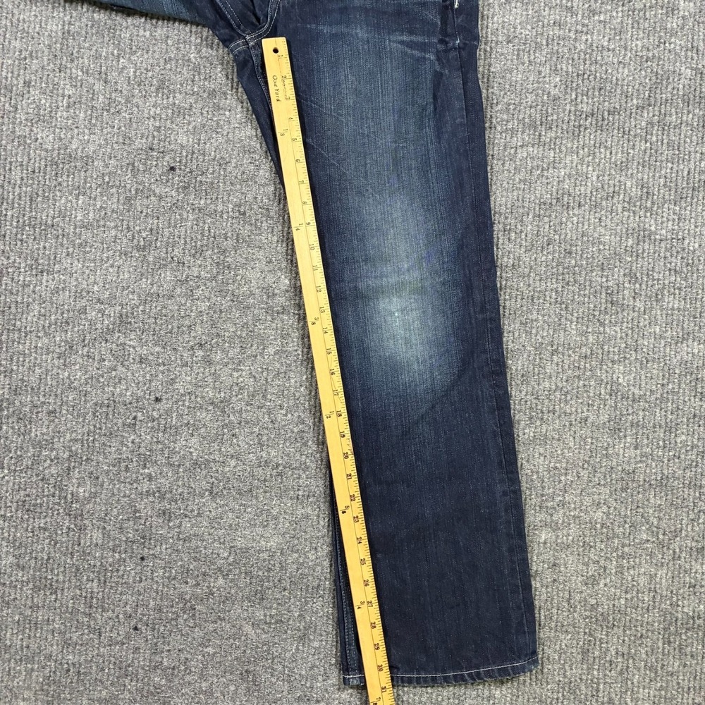 Helix Mens Slim Boot Jeans Size 32x30 Blue Denim Cotton Casual Low Rise - Picture 7 of 10